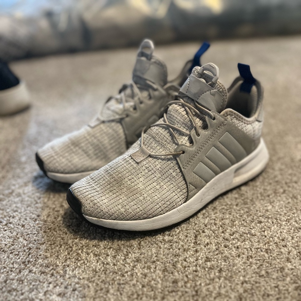 Adidas Kids Gray/Tan Sneakers